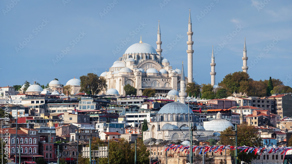 Obraz premium Suleymaniye Mosque in Istanbul, Turkey.