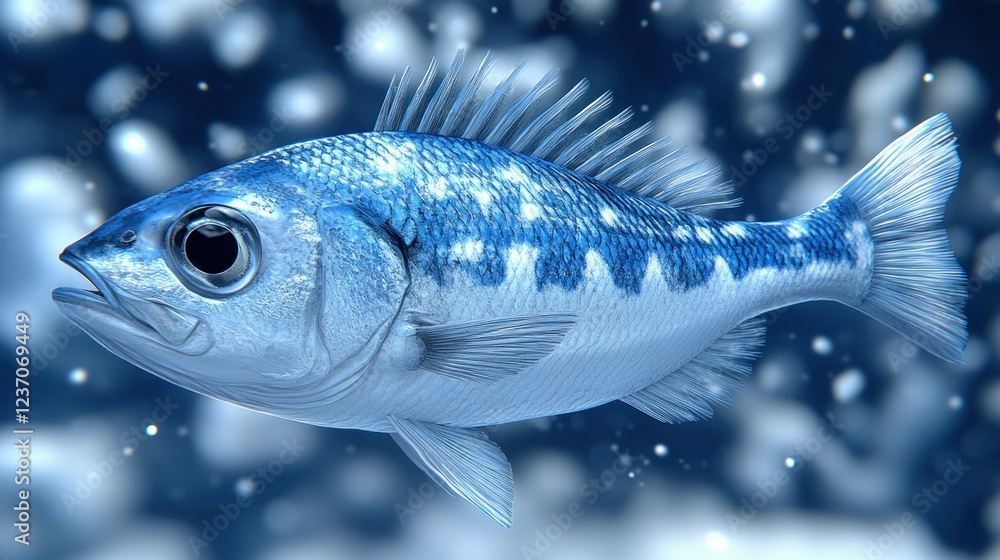 Stunning Blue Fish Underwater: A Digital Masterpiece Stunning Blue Fish Underwater: A Digital Masterpiece