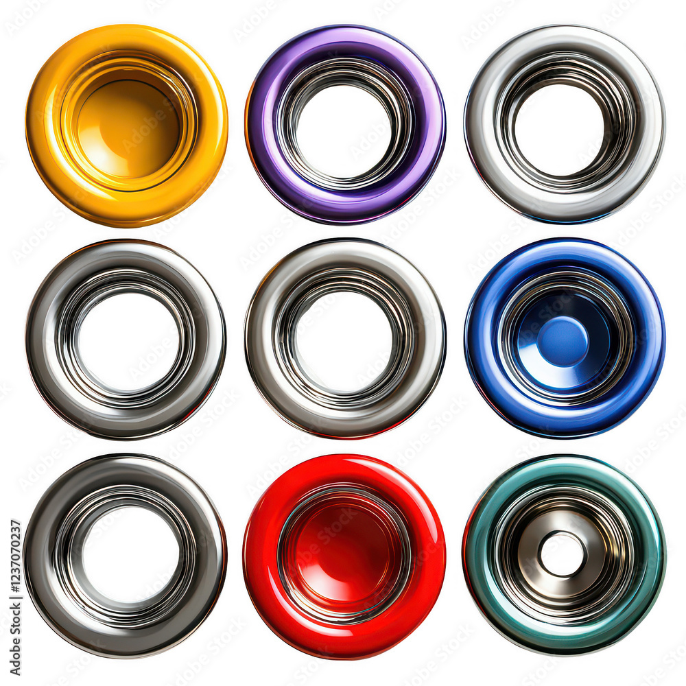 Washers isolated on transparent background Washers isolated on transparent background
