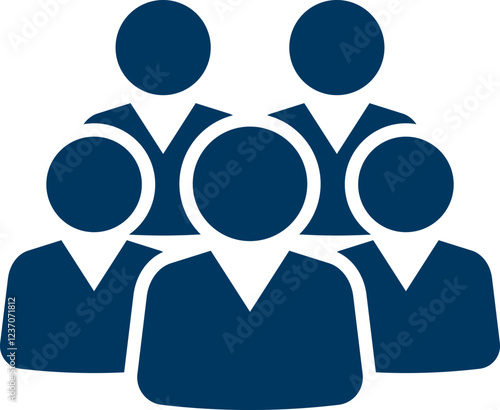 People group icon set. Team of worker. User profile symbol. Group of people or group of users. Persons symbol. Population icon. Increase social development, global demography. Vector illustration.