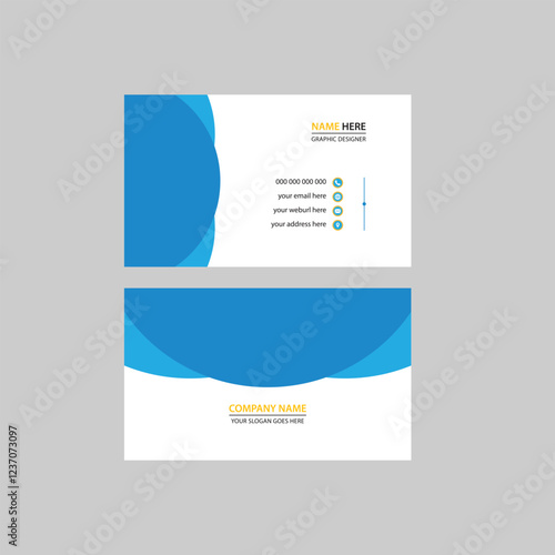 Minimalist business card design template