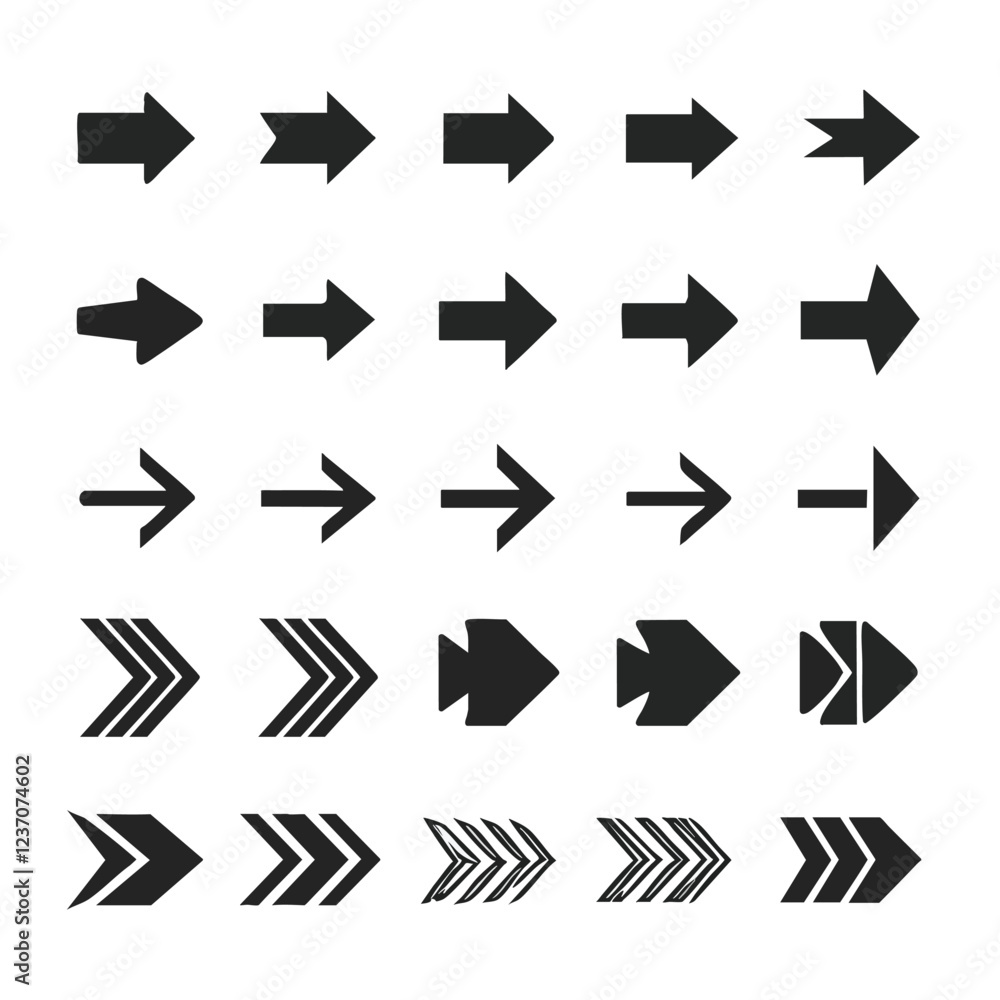 Vector Arrow Set for Graphic Resources – Infographic, Navigation, UI Design, Vector Arrow Set for Graphic Resources – Infographic, Navigation, UI Design,