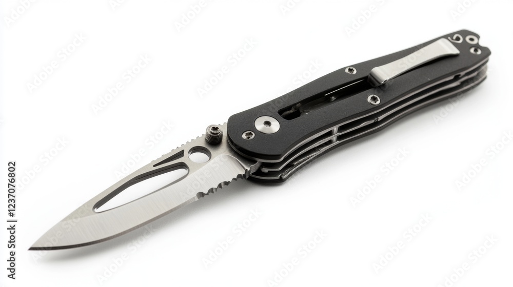 Sleek Black Pocket Knife: Perfect EDC Tool Sleek Black Pocket Knife: Perfect EDC Tool
