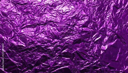 Beautiful Purple Foil Texture. Metallic Background. Wallpaper.