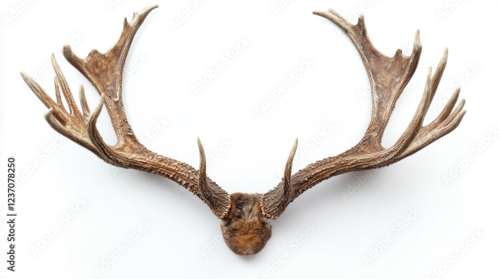 Majestic Deer Antlers on White: A Nature-Inspired Home Decor Majestic Deer Antlers on White: A Nature-Inspired Home Decor