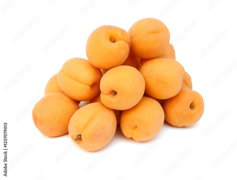 Peaches isolated on white background Peaches isolated on white background