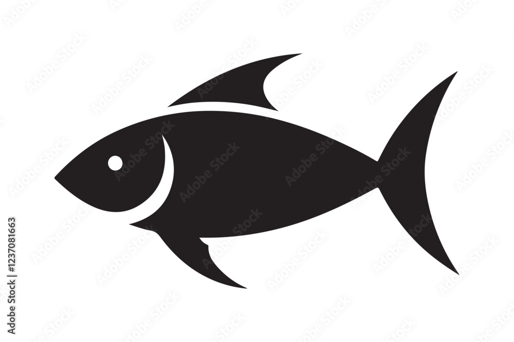 Obraz premium Fish silhouette