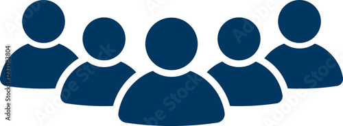 People group icon set. Team of worker. User profile symbol. Group of people or group of users. Persons symbol. Population icon. Increase social development, global demography. Vector illustration.