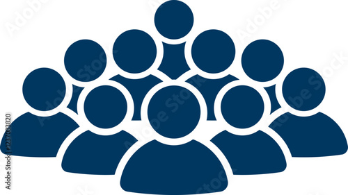 People group icon set. Team of worker. User profile symbol. Group of people or group of users. Persons symbol. Population icon. Increase social development, global demography. Vector illustration.
