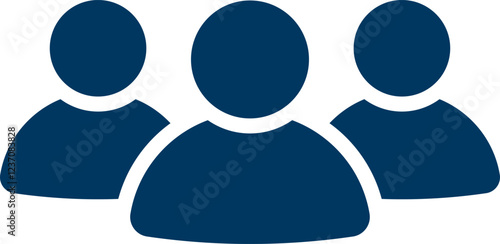 People group icon set. Team of worker. User profile symbol. Group of people or group of users. Persons symbol. Population icon. Increase social development, global demography. Vector illustration.