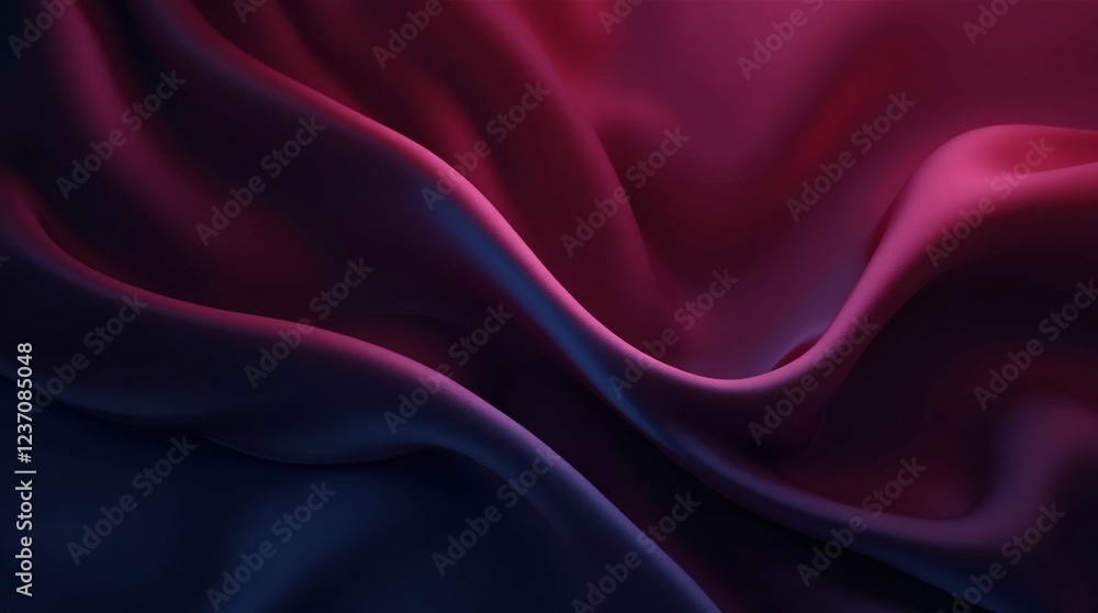 Magenta and deep blue silk fabric background Magenta and deep blue silk fabric background