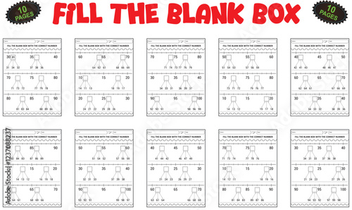 Printable missing number worksheets for practice in classroom