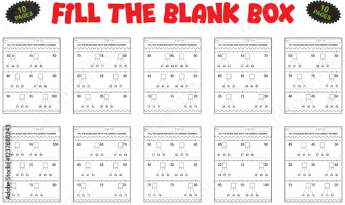 Printable missing number worksheets for practice in classroom