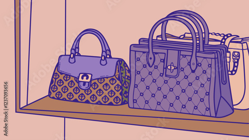 Designer handbag collection
