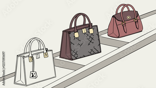 Designer handbag collection
