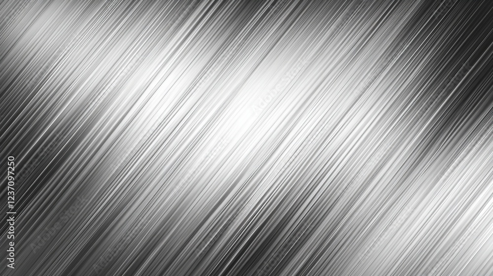 Obraz premium A sleek brushed steel background, offering a modern, industrial texture ideal for design, technology, and professional-themed visuals.