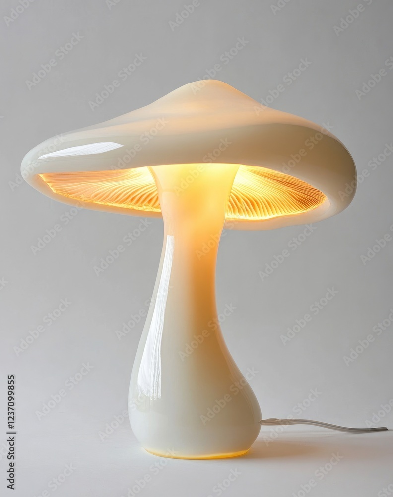 Mushroom-Shaped Table Lamp with LED Backlight – Modern and Stylish Lighting Design Mushroom-Shaped Table Lamp with LED Backlight – Modern and Stylish Lighting Design
