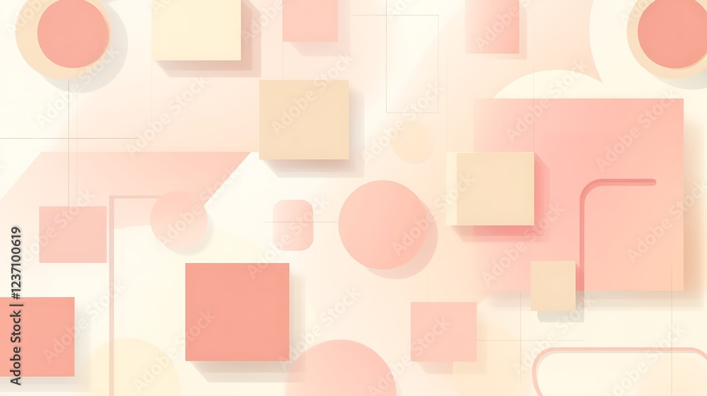 Abstract Pastel Shapes Geometric Background Design Abstract Pastel Shapes Geometric Background Design