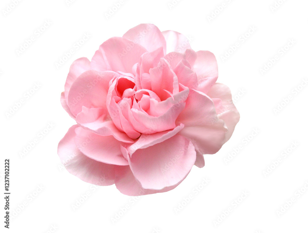 Stack Carnation flowers on white background Stack Carnation flowers on white background