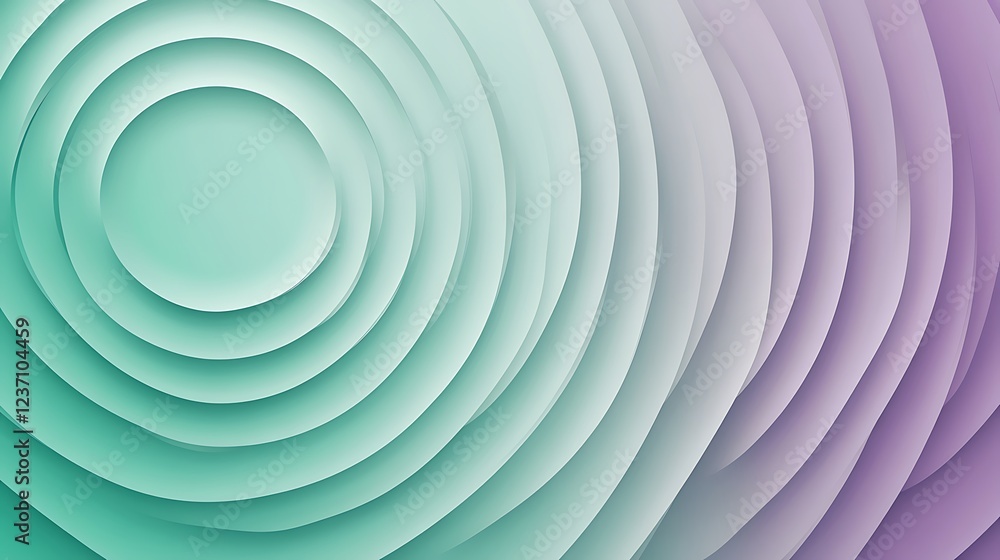 Abstract Teal and Purple Concentric Circles Design Abstract Teal and Purple Concentric Circles Design