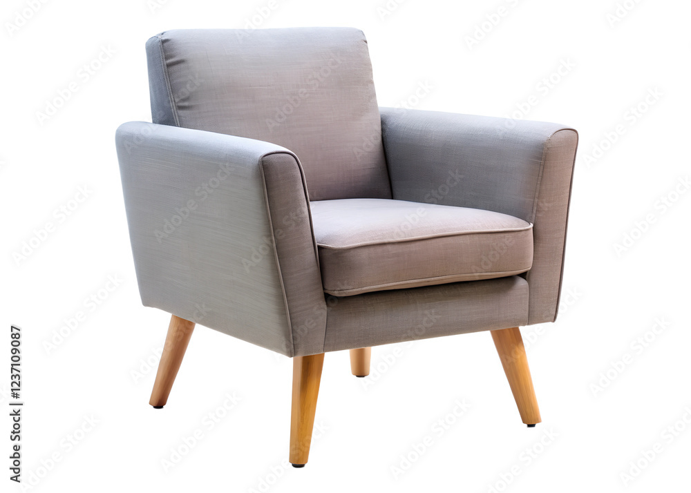 Fototapeta premium leather armchair isolated on white