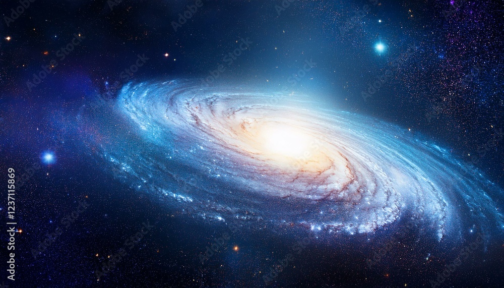 Naklejka premium universe background galaxy and stars super of deep space billions of galaxies inside the universe