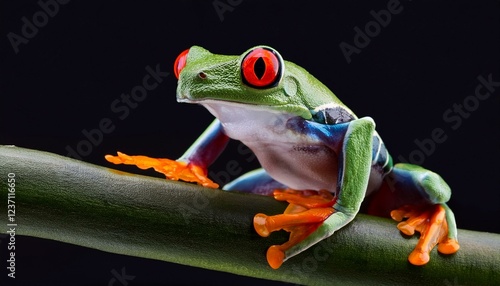 crimson eyed tree frog photo