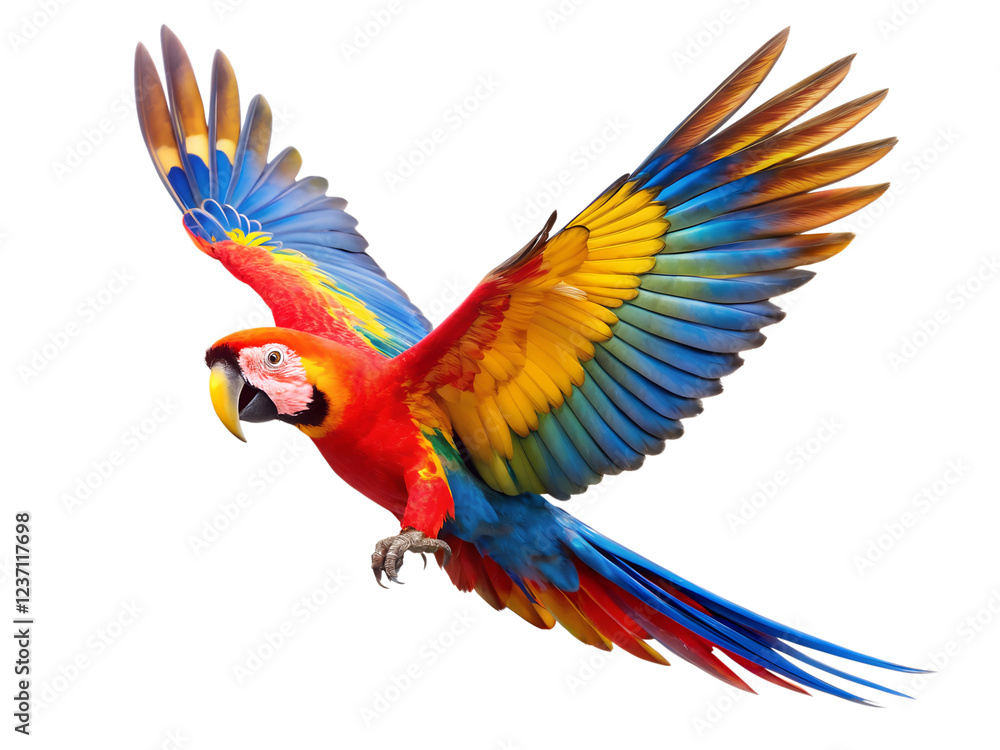 Fototapeta premium blue and yellow macaw ara ararauna