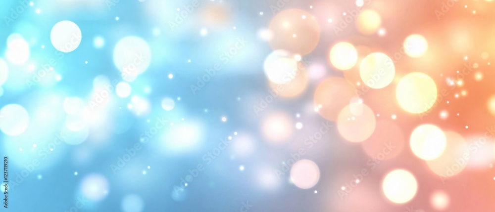 Abstract Blue and Peach Bokeh Lights Background Abstract Blue and Peach Bokeh Lights Background