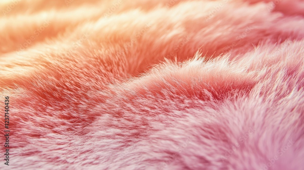 Fototapeta premium Soft Pink Fur Texture Close-Up for Textile and Design Projects