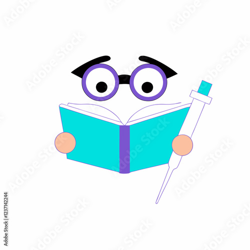 Serological Pipette Vector Illustration – Lab Research Clipart, Line Art & Cartoon Design, Serological pipette vector for lab research – includes clipart, line art, and cartoon designs.