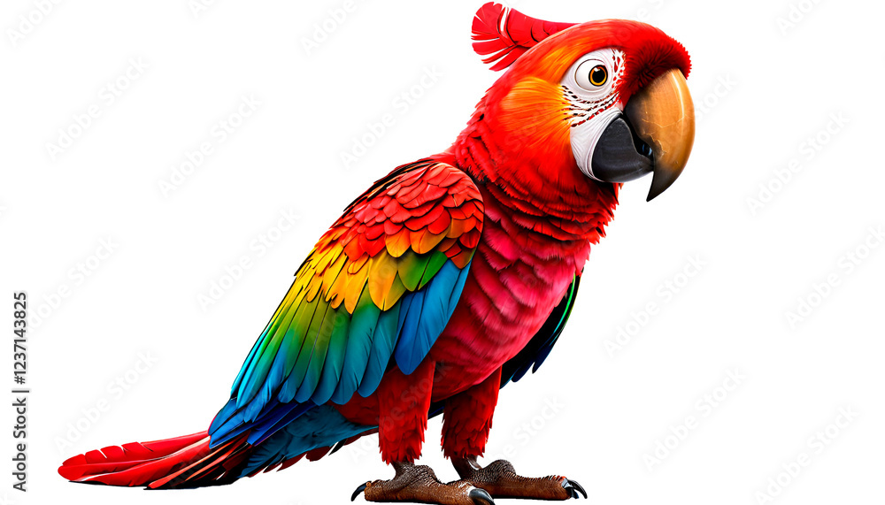 Fototapeta premium colorful parrot, PNG