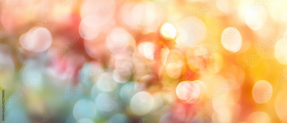 Obraz premium Abstract Warm Color Bokeh Background Image