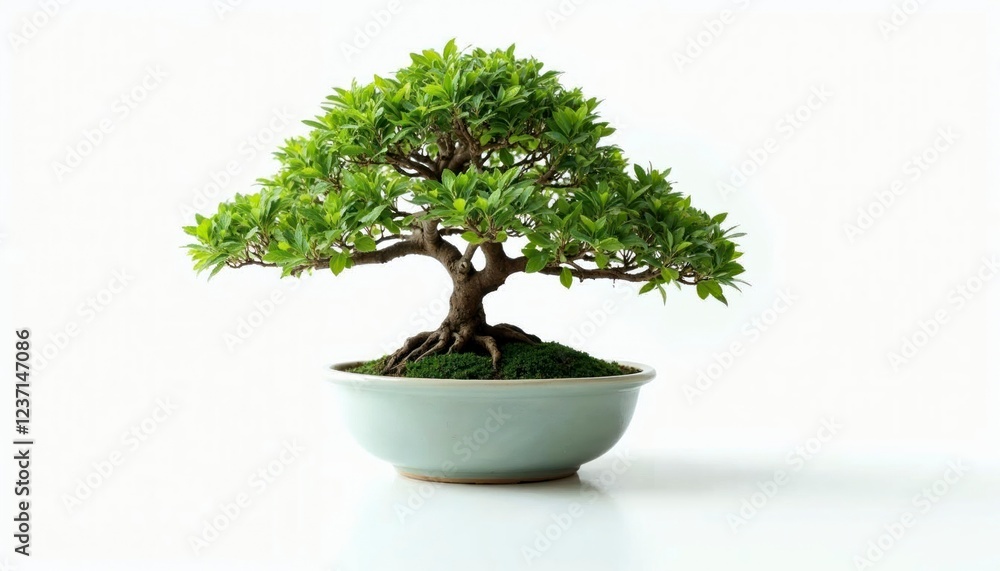 Serene Bonsai Tree in Elegant Pot Peaceful Zen Garden Decor Serene Bonsai Tree in Elegant Pot Peaceful Zen Garden Decor