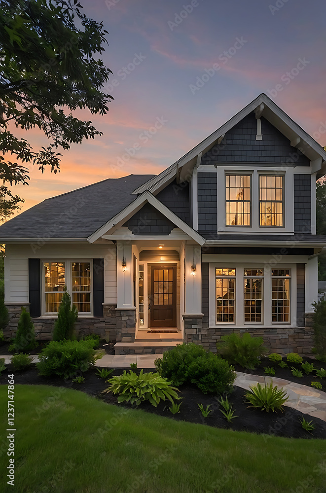 Luxury Dream Home: Modern Architectural Design, Sunset View Luxury Dream Home: Modern Architectural Design, Sunset View