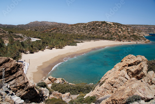 Palmenstrand von Vai