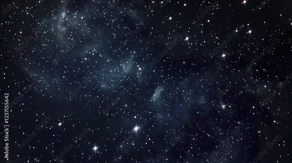 Obraz premium Starry Night Sky Pattern Backdrop 