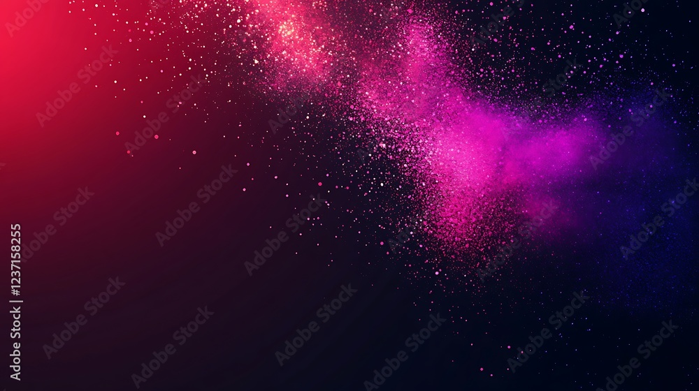 Obraz premium Abstract Pink Purple Blue Powder Explosion