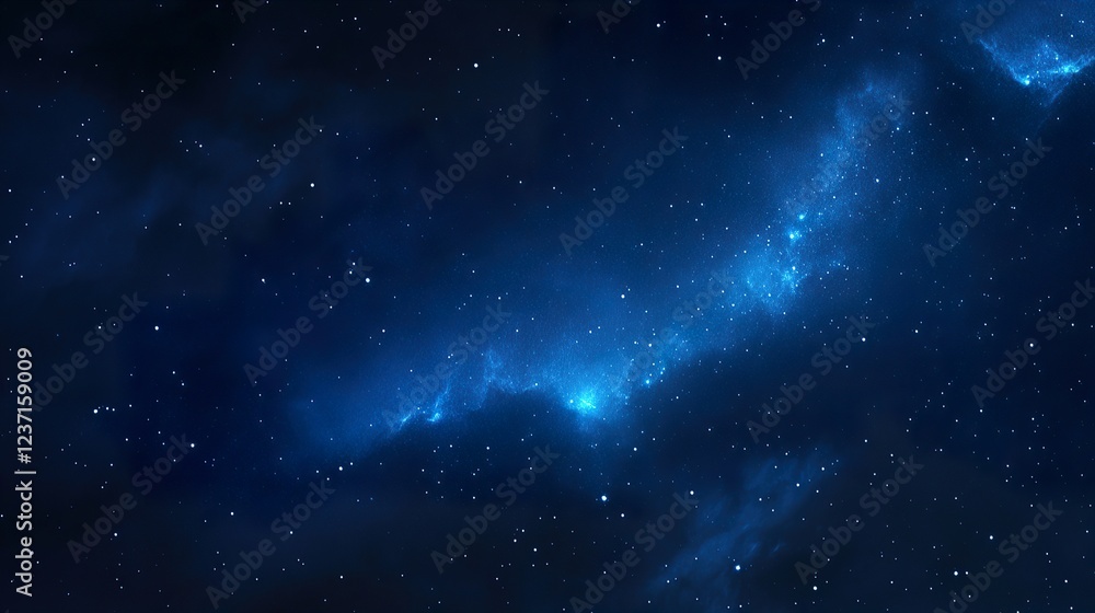 Fototapeta premium Mesmerizing Milky Way Under a Deep Blue Sky