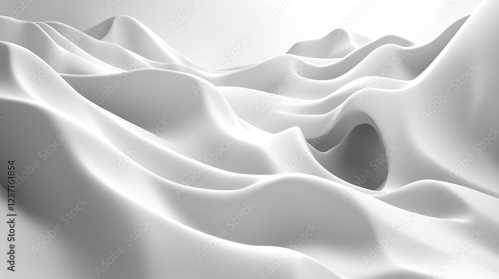 Obraz premium Minimalist Flowing Lines