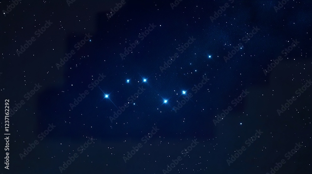 Obraz premium Mesmerizing Night Sky with the Big Dipper