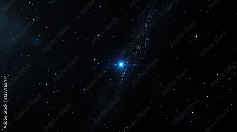 Fototapeta premium Sparkling Blue in the Vastness