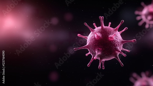 Microscopic View of a Virus photo