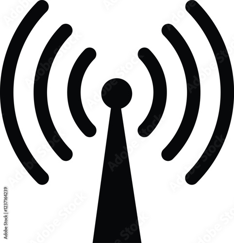 Radio antenna icon. Communication towers collection. Radio tower icons. Transmitter receiver wireless signal icons, wifi tower