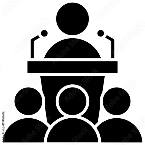 Public Speaking Icon