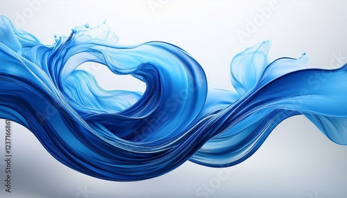 Wallpaper Mural a symphony of blue a cascade of elegance on a clear or white background Torontodigital.ca