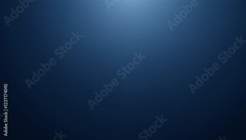 This minimalist image features a gradient blue background with a central light source, evoking a sense of depth and calm. The smooth, seamless transitions and subtle shading suggest digital creation, 