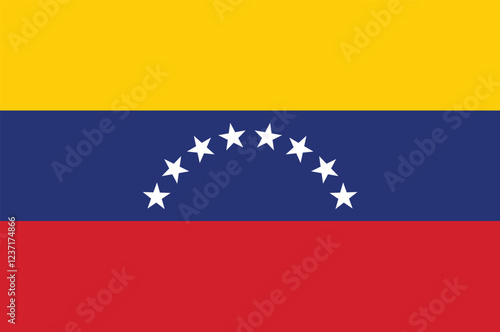 Venezuelan national pride. Venezuela flag flat vector illustration	