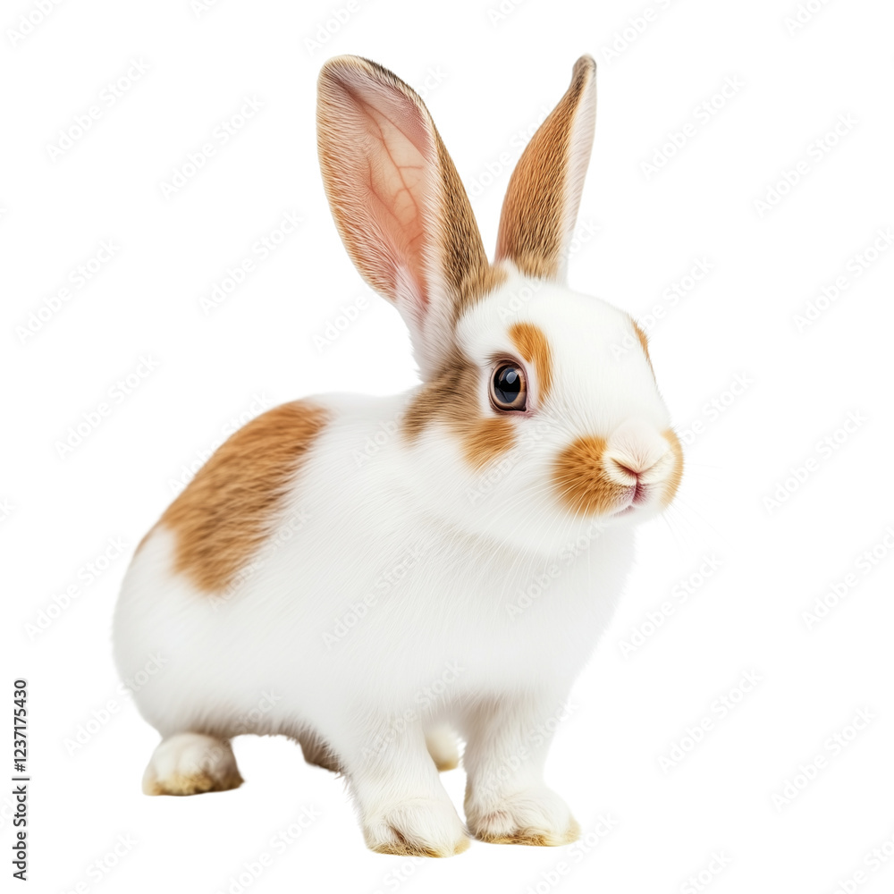 Fototapeta premium miniature Draft Rabbit isolated