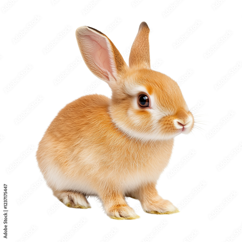 miniature Draft Rabbit isolated miniature Draft Rabbit isolated